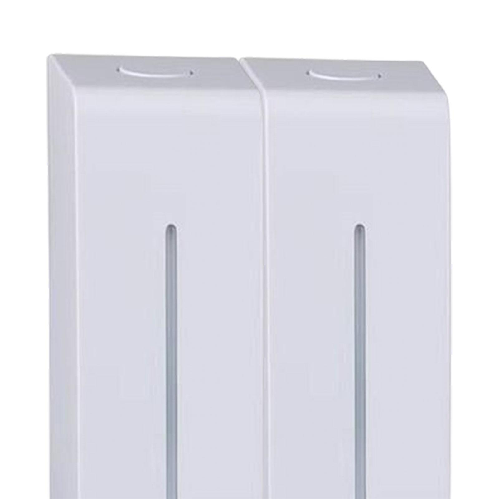 Shampoo Dispenser for Shower Wall,Wall Mounted Shower Soap Dispenser 2 Chamber,Refillable Shampoo Conditioner Pump Dispenser for Hotel Bathroom