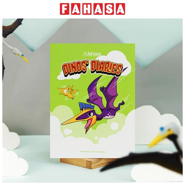 Tập Học Sinh Dinos' Diaries - 4 Ô Ly Vuông - 96 Trang 100gsm - The Sun - Quetzal