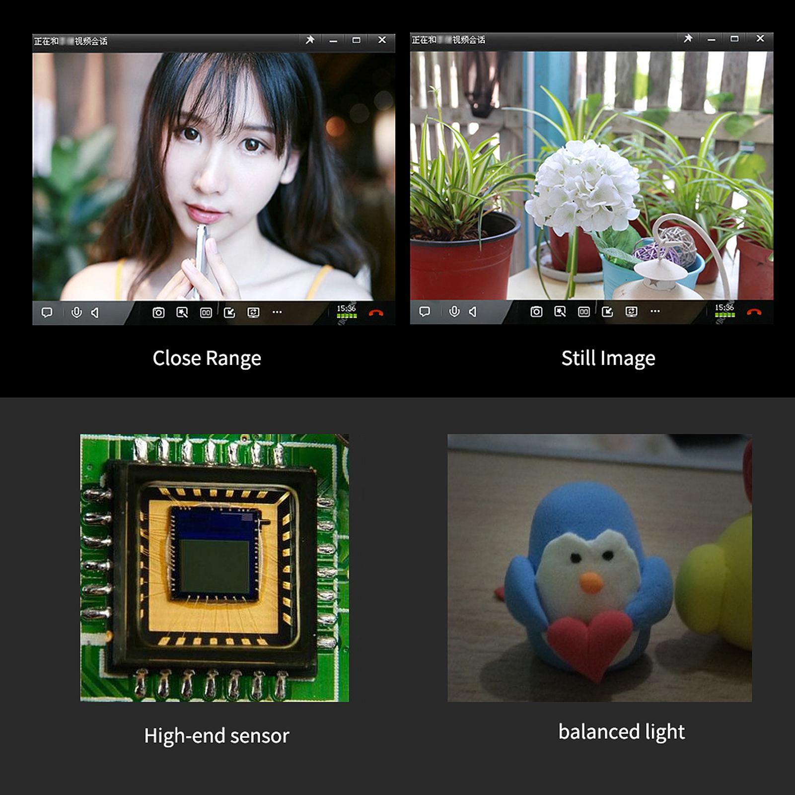 Web Cam có mic xoay 360 độ dành cho máy tính bàn/ laptop USB 2.0 0.3 Million Pixels HD