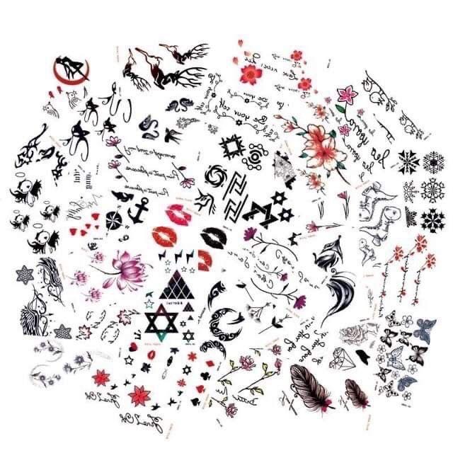 Set 30 tấm hình xăm dán