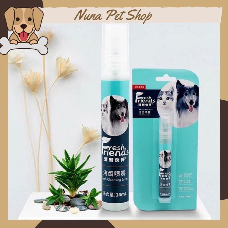 Xịt thơm miệng cho chó mèo Fresh Friend 14ml