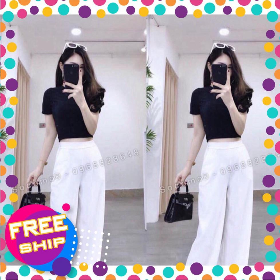 QUẦN SỚ CÔNG SỞ ỐNG RỘNG KÈM ẢNH THẬT CHẤT VẢI TUYẾT MƯA