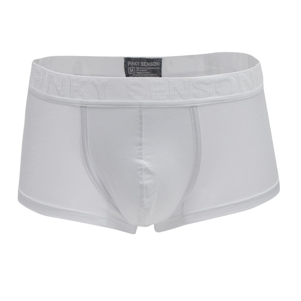 Men's Soft Breathable Stretch Flex Fit Modal Pouch Boxer Briefs Trunks Underwear