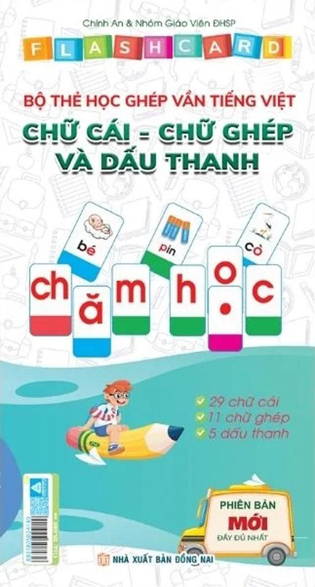 Flashcard - Bộ Thẻ Học Ghép Vần Tiếng Việt - Chữ Cái Chữ Ghép Và Dấu Thanh )_ABB