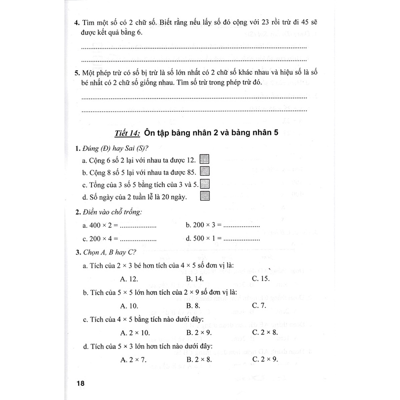 Sách - Bài Tập Hay Và Khó Toán Lớp 3 - Tập 1