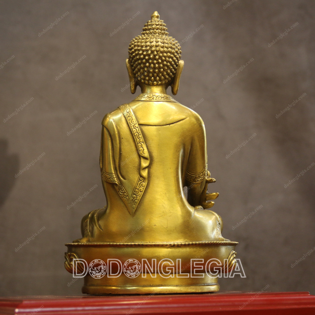 Tượng Phật Dược Sư Bằng Đồng Cao 21cm Bằng Đồng Lê Gia