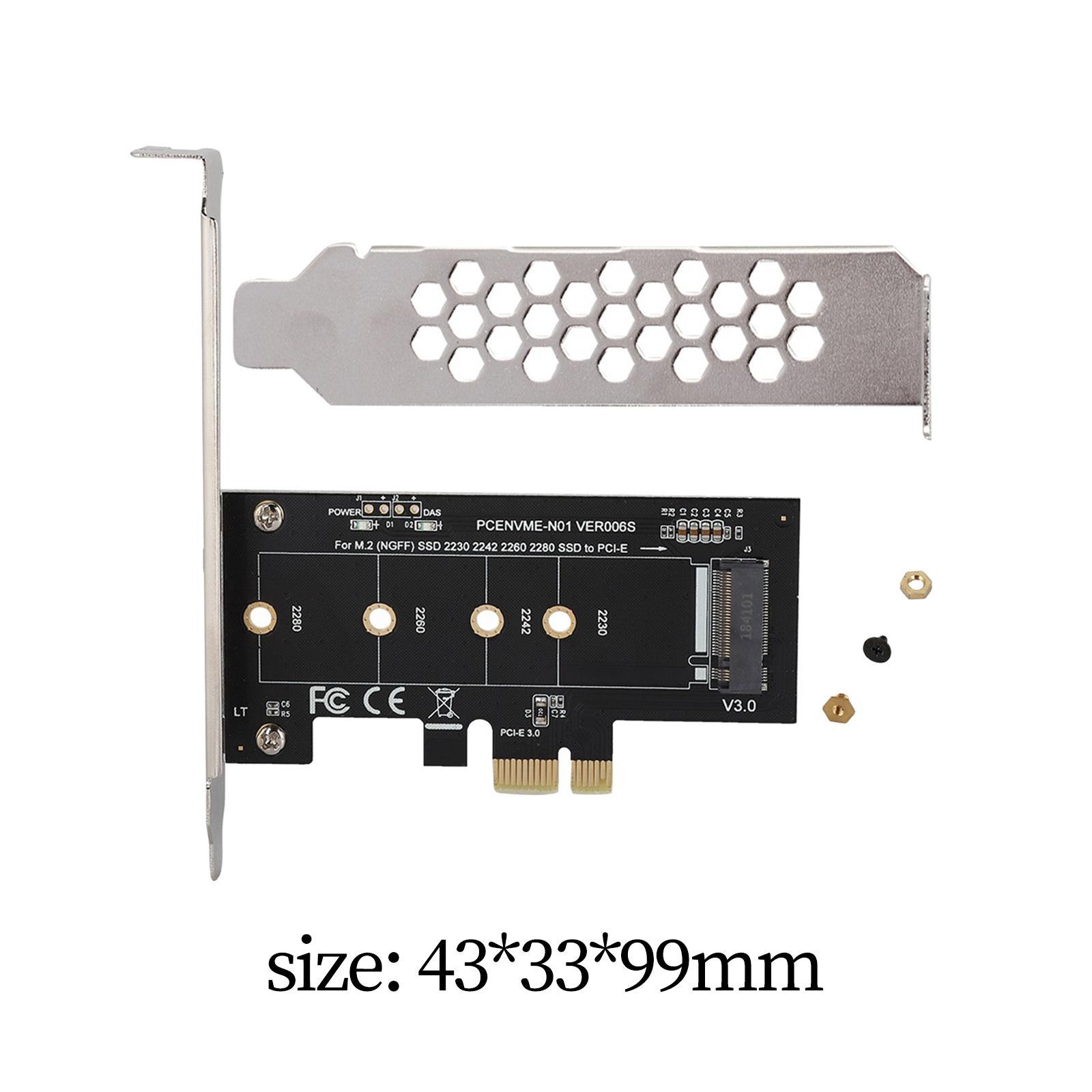 M.2 SSD M Key -e 3.0 x1 Expansion Card Pci-e 3.0 x1 Lane to M.2 Host Controller Expansion Card for PM970 980 981 PM961 SM961