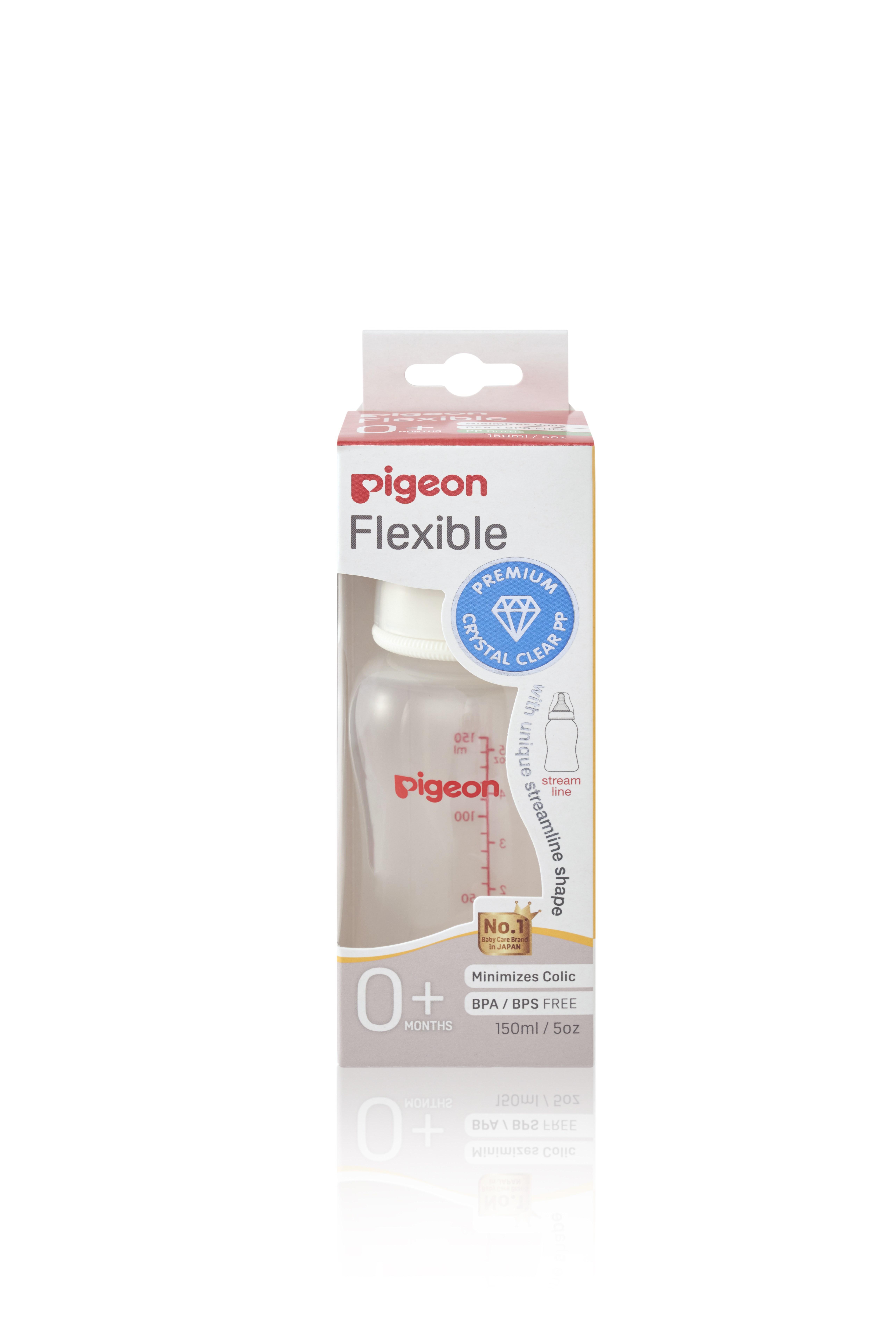 Bình sữa Pigeon cổ hẹp PP Streamline 150ml/ 250ml