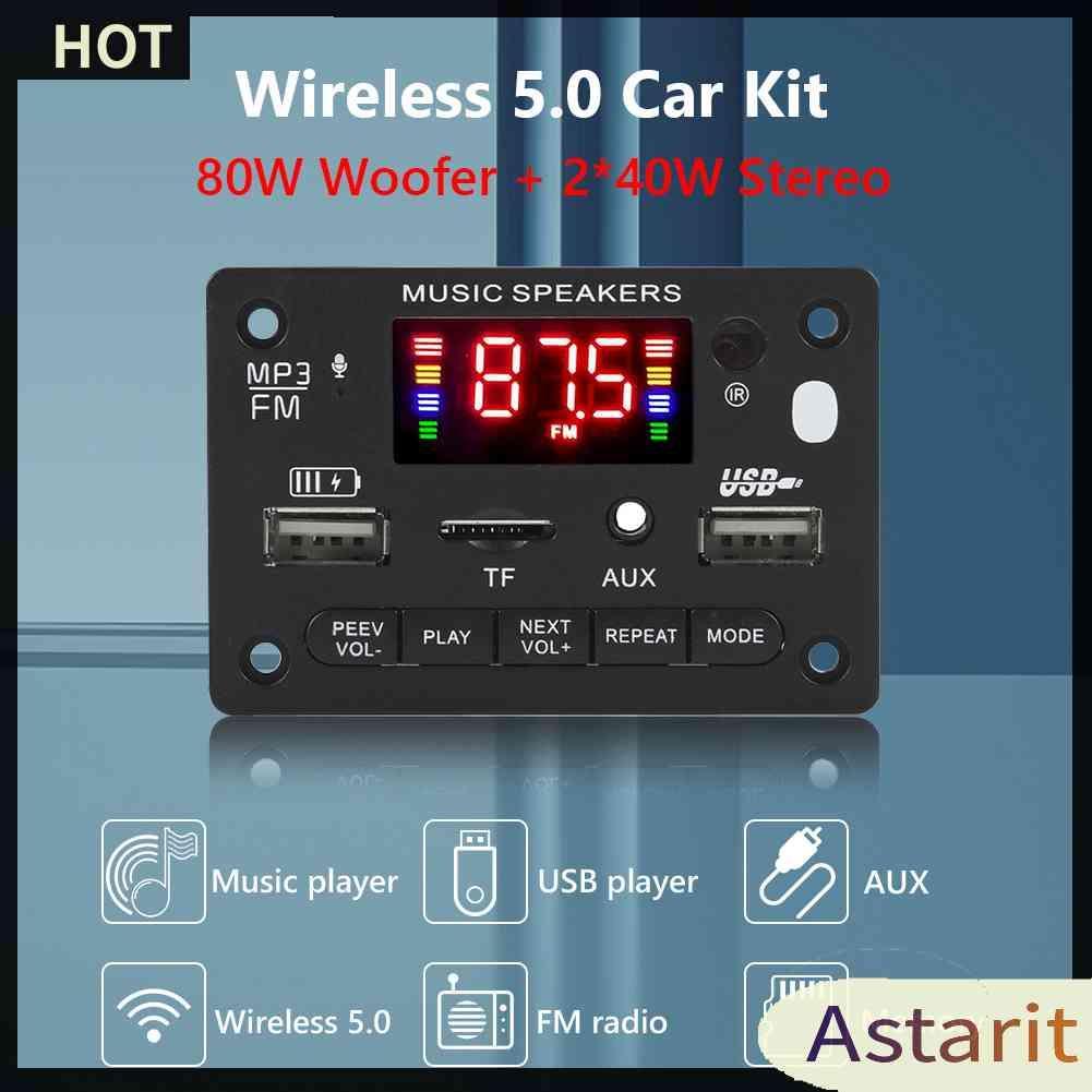 Bảng Mạch Khuếch Đại Âm Thanh Bluetooth 5.0 MP3 DC 7-24V 2x40W Chuyên Dụng Cho Xe Hơi / Nhà Cửa