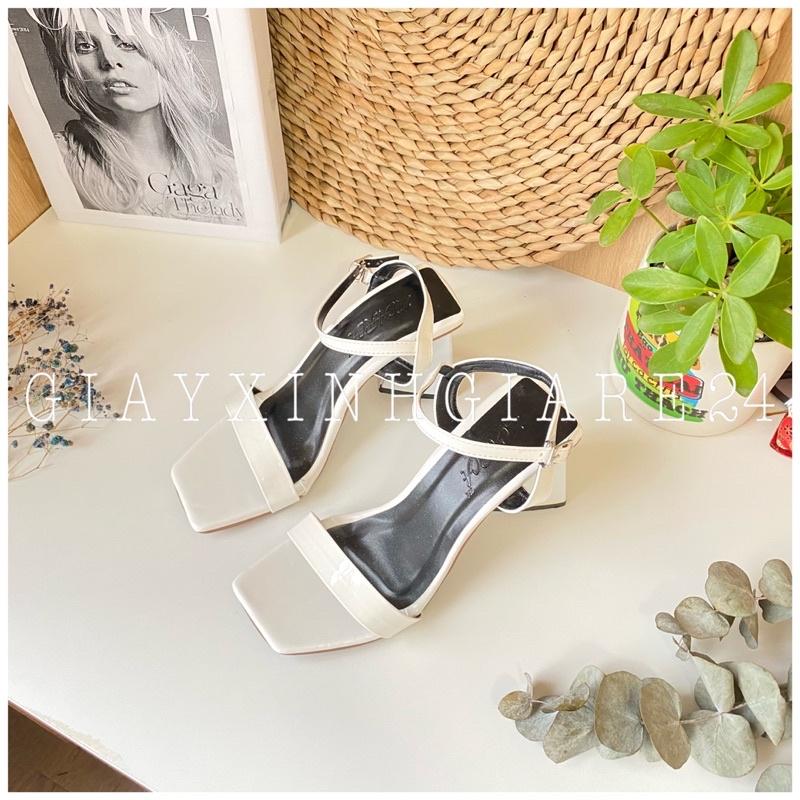 GIÀY SANDAL đế tam giác quai ngang mảnh TGSD