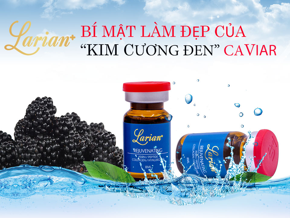 Hộp 10 lọ Tế bào gốc DNA cá hồi hỗ trợ cải thiện sẹo rỗ LARIAN REJUVENATING