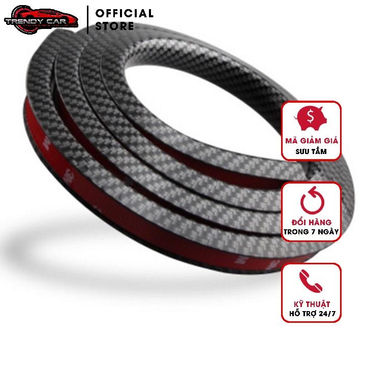 Cuộn Bảo Vệ Cua Lốp Vân Cacbon Chống Trầy Xuốc Cao Cấp - Rộng 4.6 cm dài 1.5m