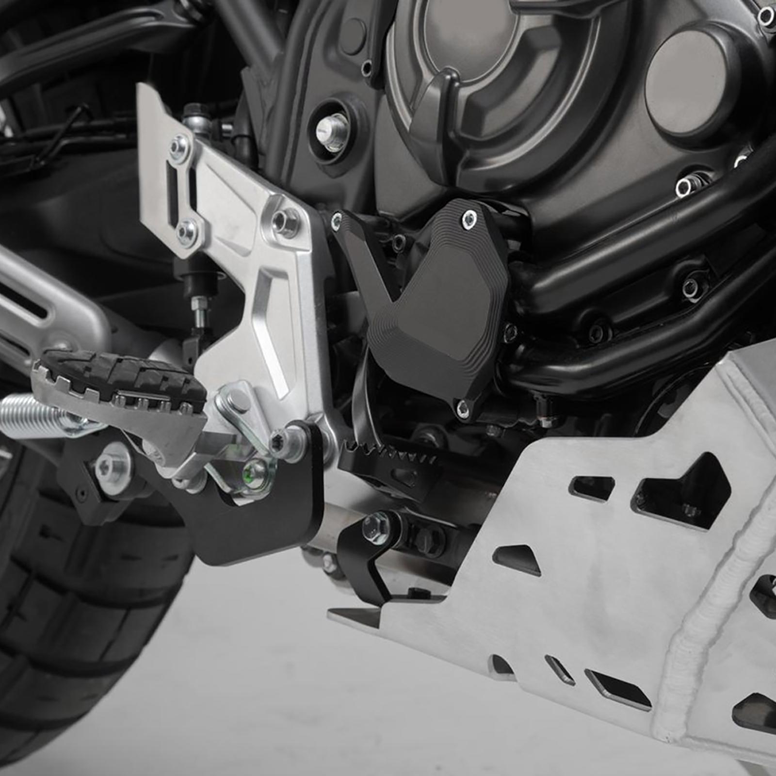 Motorcycle Water Pump Protection Cover, Replacement Aluminum Alloy Protector Guard Fit for Yamaha MT07 FZ07 13-22