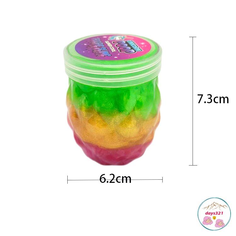 Slime HỘP HÌNH DỨA GALAXY mix 3 màu cực đẹp thiết kế độc đáo ấn tượng Đồ chơi Slam Gudetama