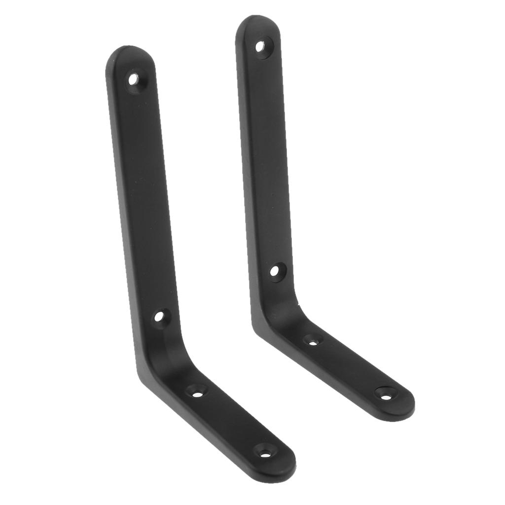 2xHeavy Duty Shelf Bracket Wall Hanging Shelve L Shaped Supporter 10x15cm