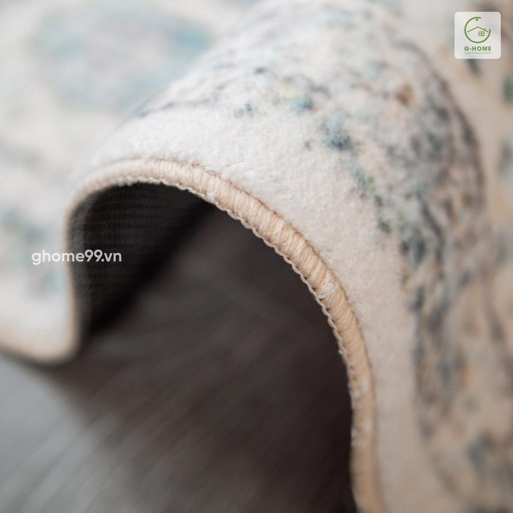 Thảm trải sàn phòng ngủ phòng khách Ghome họa tiết Bohemian cao cấp chất liệu siêu mịn đẹp - Thảm chữ nhật lớn TSL06