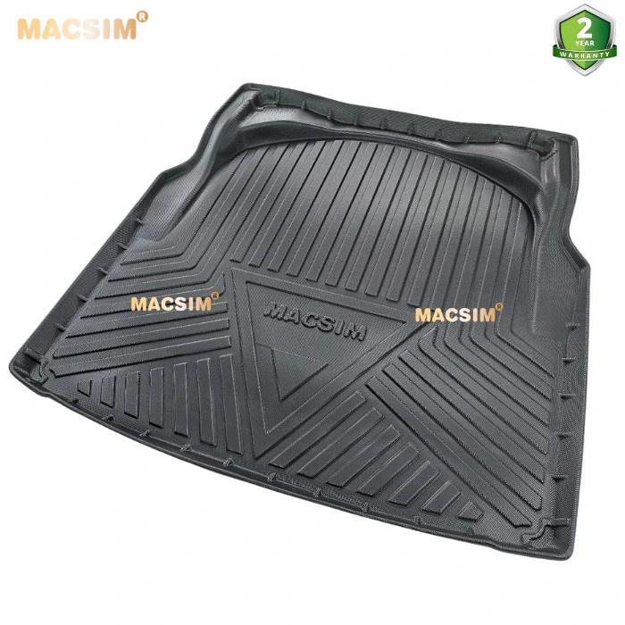 Thảm lót cốp Mercedes E 2010-2015  nhãn hiệu Macsim chất liệu tpv cao cấp màu đen hàng loại 2