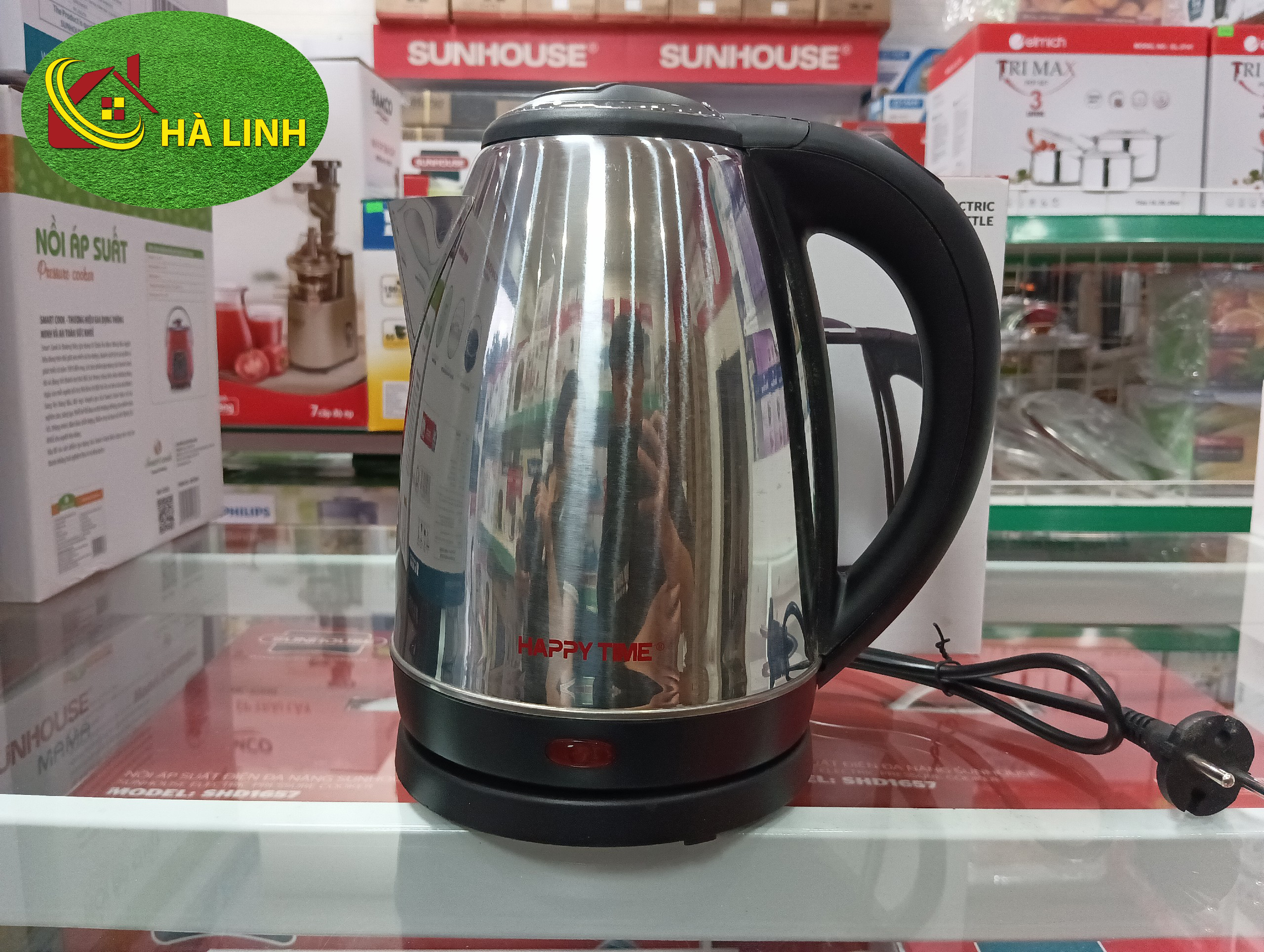 Ấm siêu tốc inox Happy Time HTD1088 1.8L - Hàng chính hãng