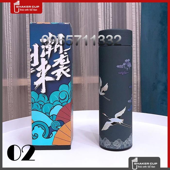 Bình Giữ Nhiệt Hoa Văn Nhiều Màu
