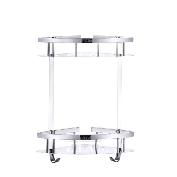Kệ Treo Góc 2 Tầng Nhà Tắm Cao Cấp Inox 304 - Hàng Loại 1