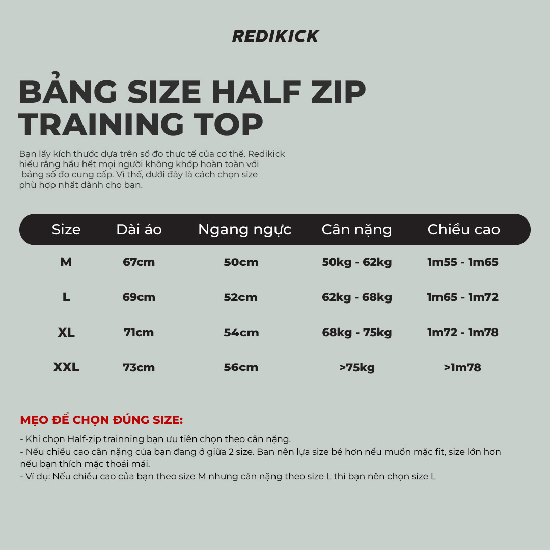 Áo dài tay Redikick Half zip Training Top co giãn Bóng Rổ Pickle ball Gym Chạy Bộ Bóng Đá Tennis