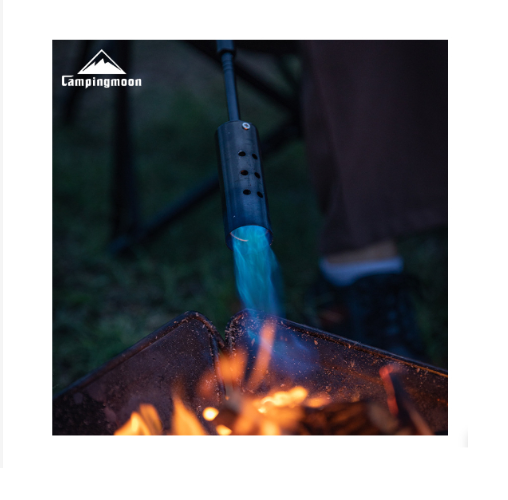 Đèn khò cán dẫn khí dài mạ Titanium đen Campingmoon BKMT-3955
