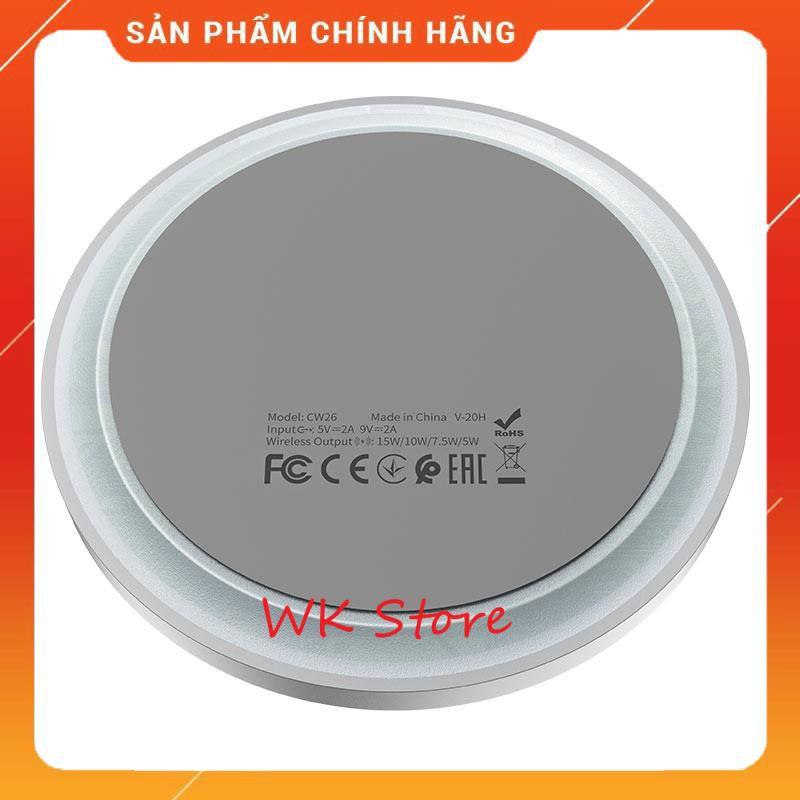 Đế sạc nhanh không dây 15W Hoco CW26 (Chính hãng)