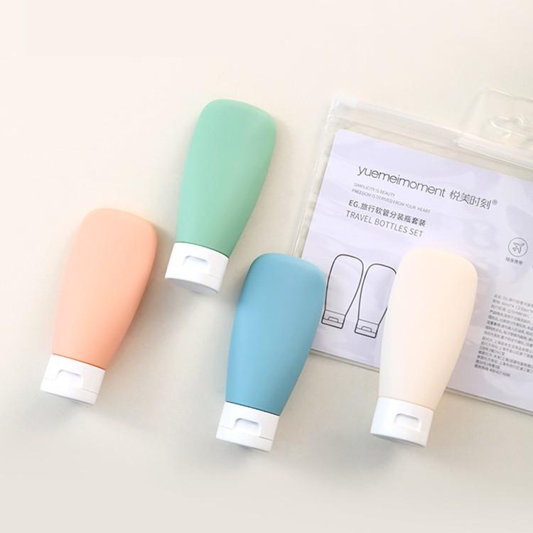 Lọ chiết mỹ phẩm, dầu gội du lịch 60ml Colorful X4 ROBNLIFE LN641