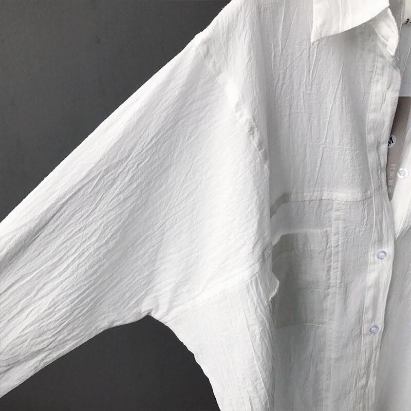 ÁO SƠ MI LỆCH TÀ SIÊU MÁT(kèm hình shop tự chụp)