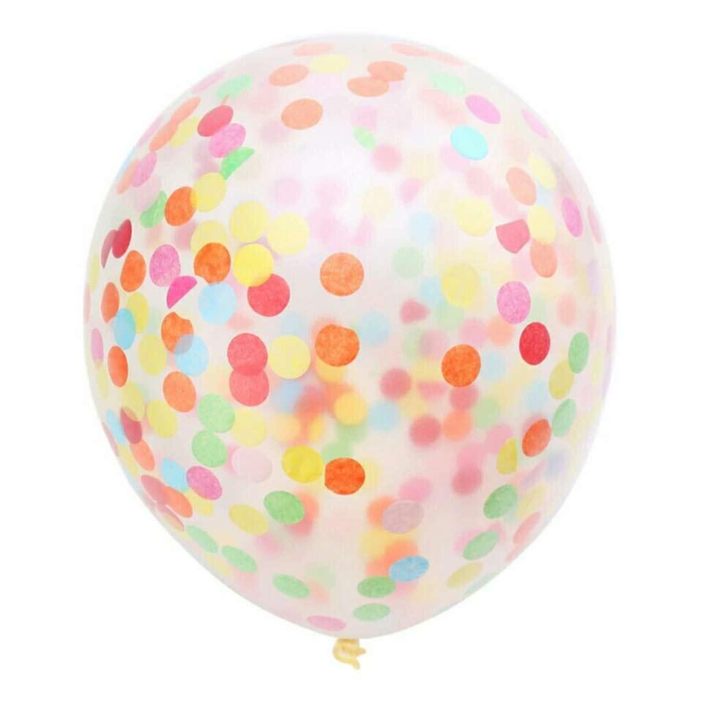 18'' Rainbow 10pcs Confetti Balloons Wedding Birthday Party Decor