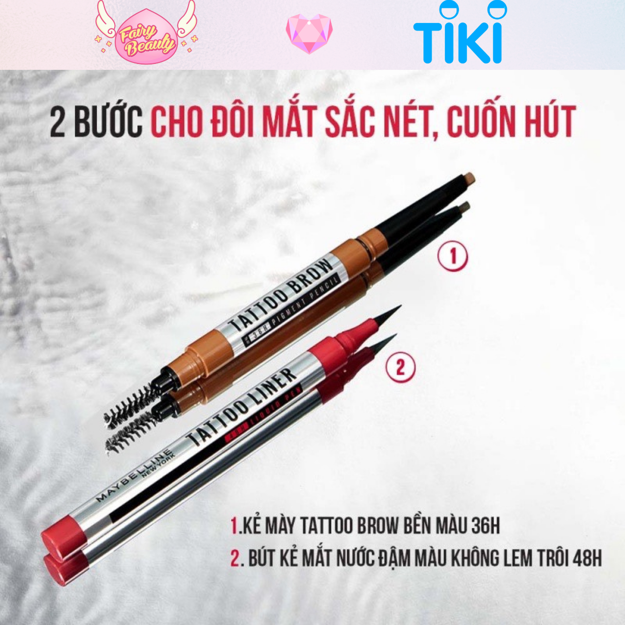 Bút Kẻ Mắt Nước Đậm Màu 48h Không Lem Trôi Hoàn Hảo Tattoo Liner 48h Liquid Pen 1g
