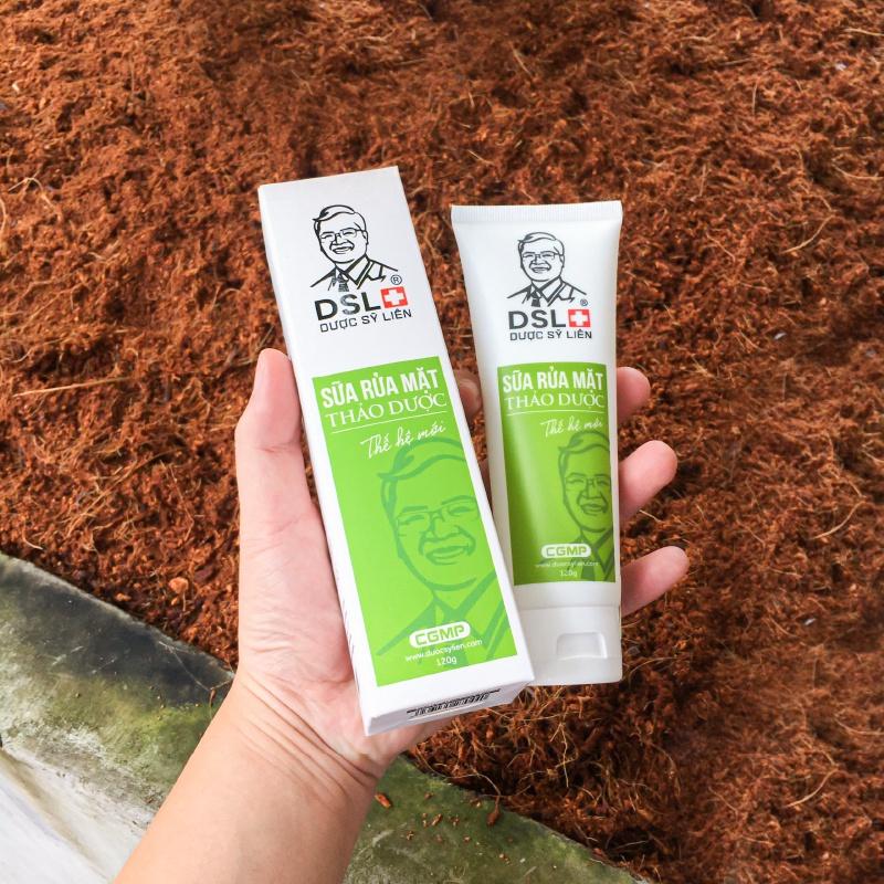 Sữa rửa mặt thảo dược 120g Dược Sĩ Liên dịu nhẹ ngừa mụn giảm mụn mờ nám trắng da chiết xuất thiên nhiên