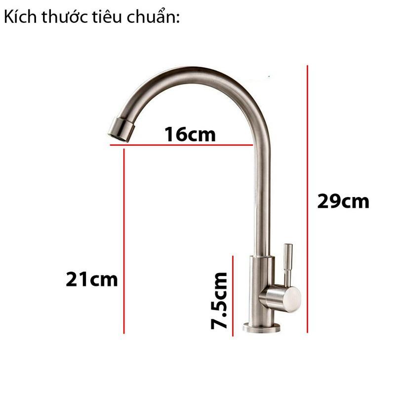Vòi rửa chén inox cao cấp, đẹp bền xịn, hàng mới