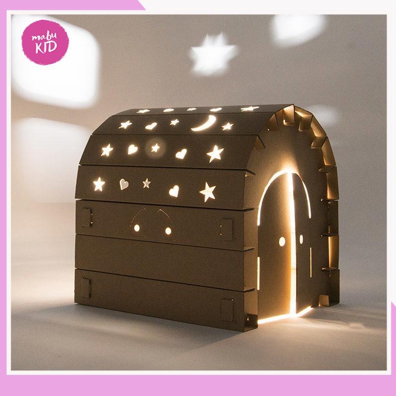 Nhà bìa carton cho bé - nhà đồ chơi lắp ghép thông minh cho bé