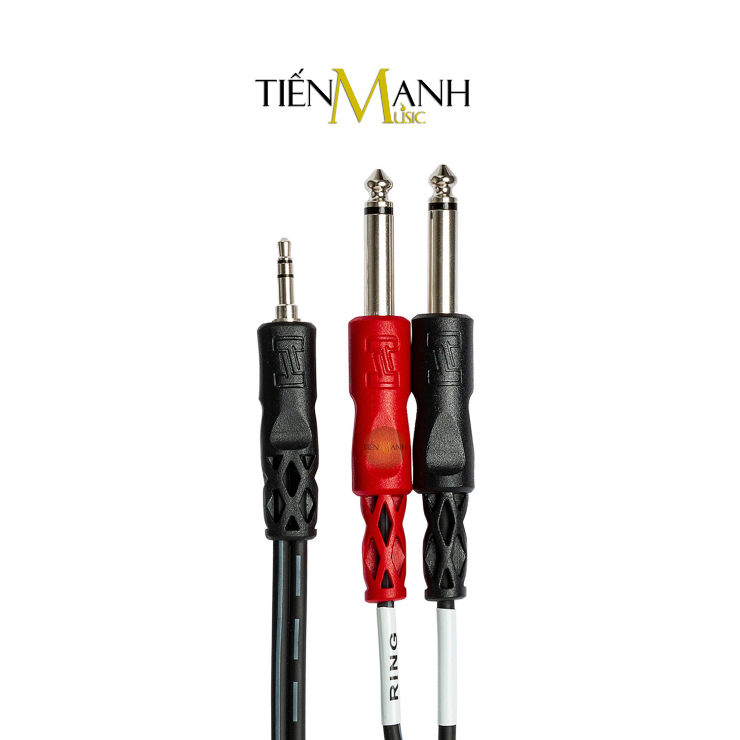 Dây Cáp Chia Tín Hiệu Chữ Y Hosa Chuyển Từ 3ly Stereo TRS Sang 2 Đầu 6ly Mono TS CMP-153, CMP-159 Cable 1/4 in Hàng Chính Hãng - Kèm Móng Gẩy DreamMaker