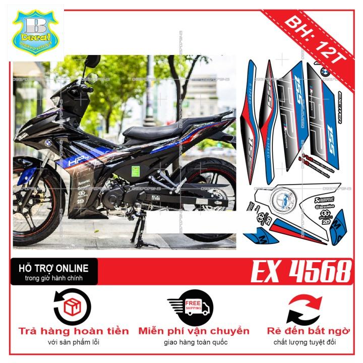 Tem rời dành cho EX 155 DÁN XE ĐEN