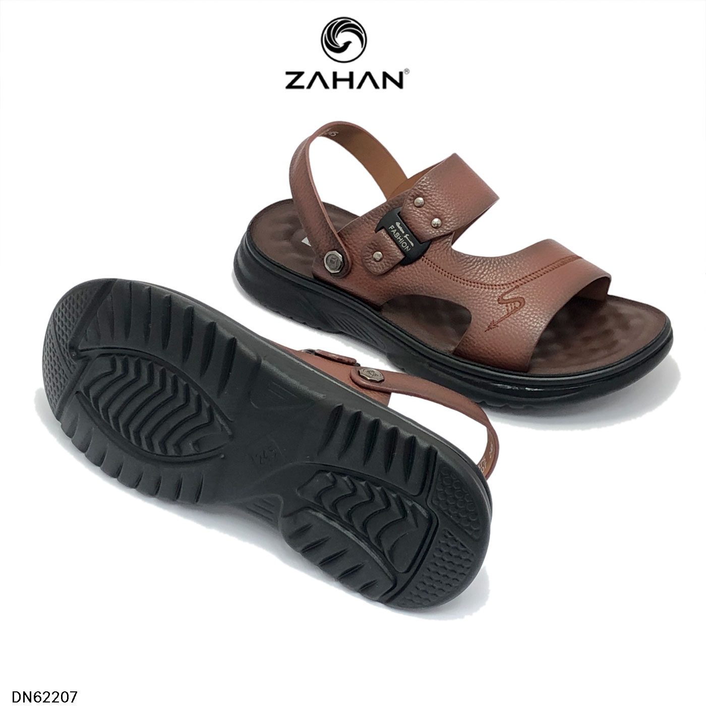 Dép nam da bò khâu, cao cấp DN62207