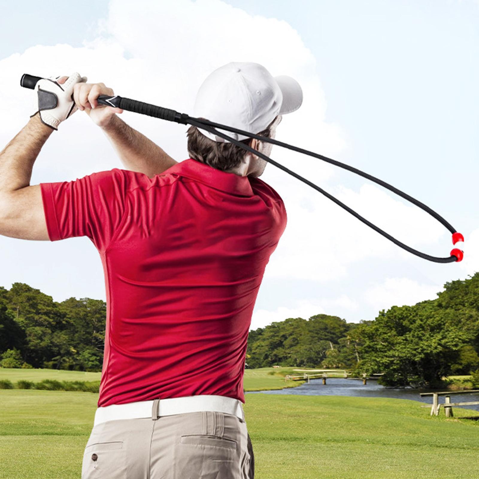 Portable Golf Swing Training Aid Practice Rope Trainer for Women Men
