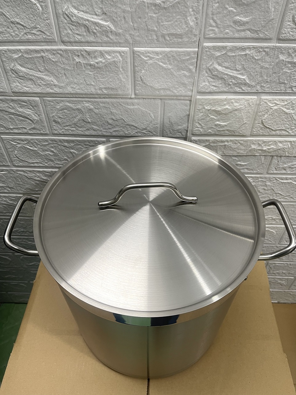 Nồi Inox 2 Quai Cao Cấp 3 Đáy _ Dung Tích: 20Lít _