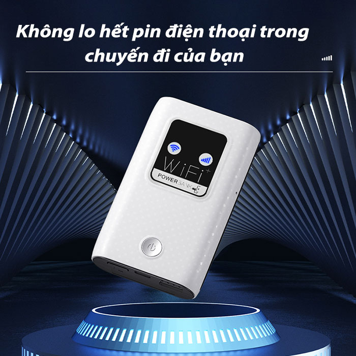 Bộ Phát Wifi 4G Lte Cat4 MF905C Pro – Kiêm Pin Dự Phòng 6000mAh – Màn LCD Và LED -Tốc Độ 150Mbps – Kết nối 10 thiết bị