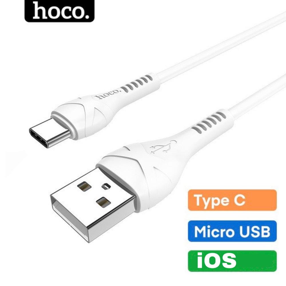 Dây sạc type c micro usb ios Hoco Cáp siêu bên dùng cho các loại điện thoại