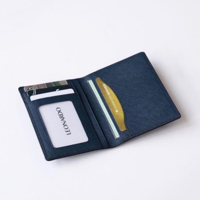 Ví mini nữ công sở, ví nam card da thật nhập khẩu thời trang hàn quốc Olux