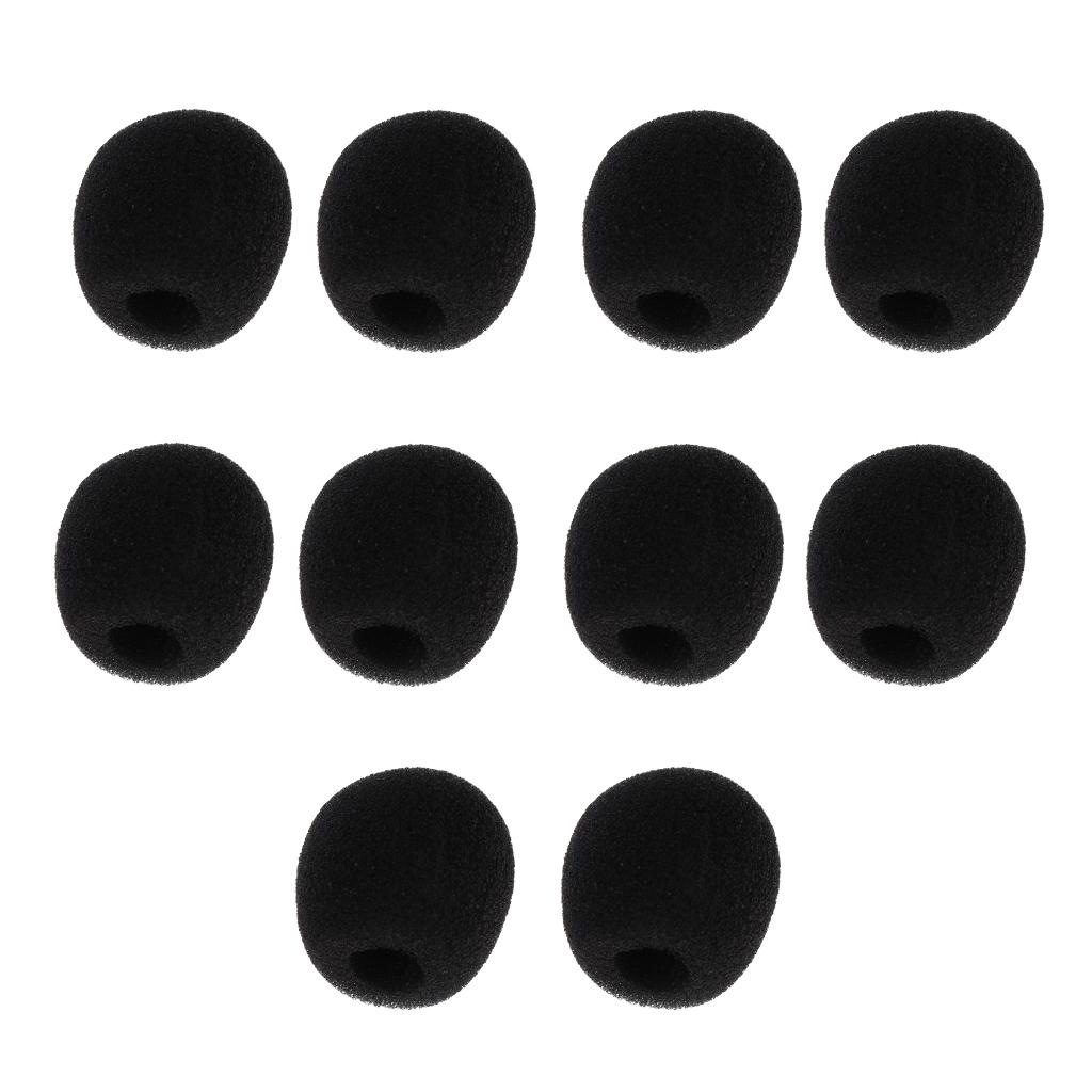 10 Pieces Portable Foam Mic Shield Windscreen Cover for Microphone