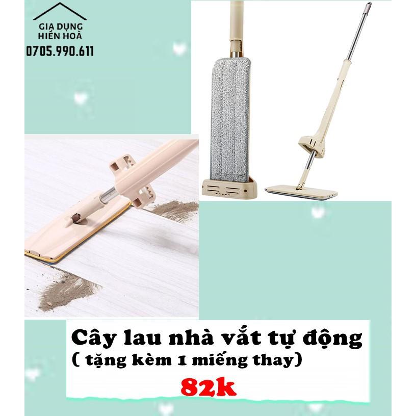 Cây lau nhà kèm vắt tự động ( tặng kèm miếng thay )