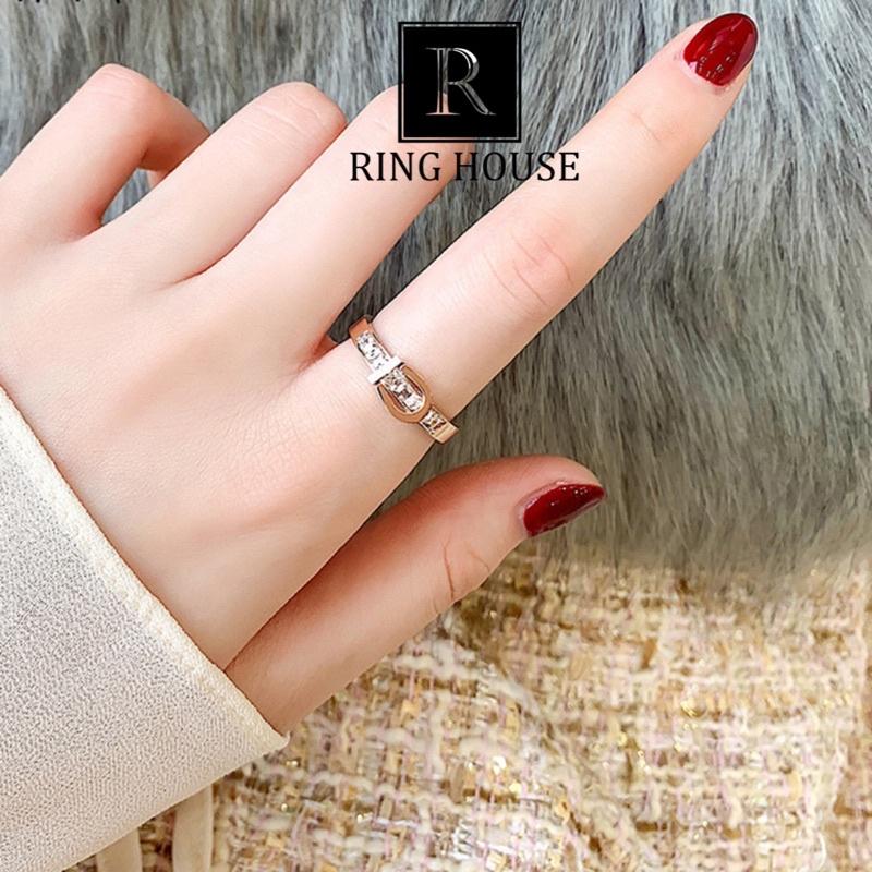 Nhẫn Nữ Titan Không Rỉ Gỉ Forever Love Đính Ngọc Đẹp Ring House