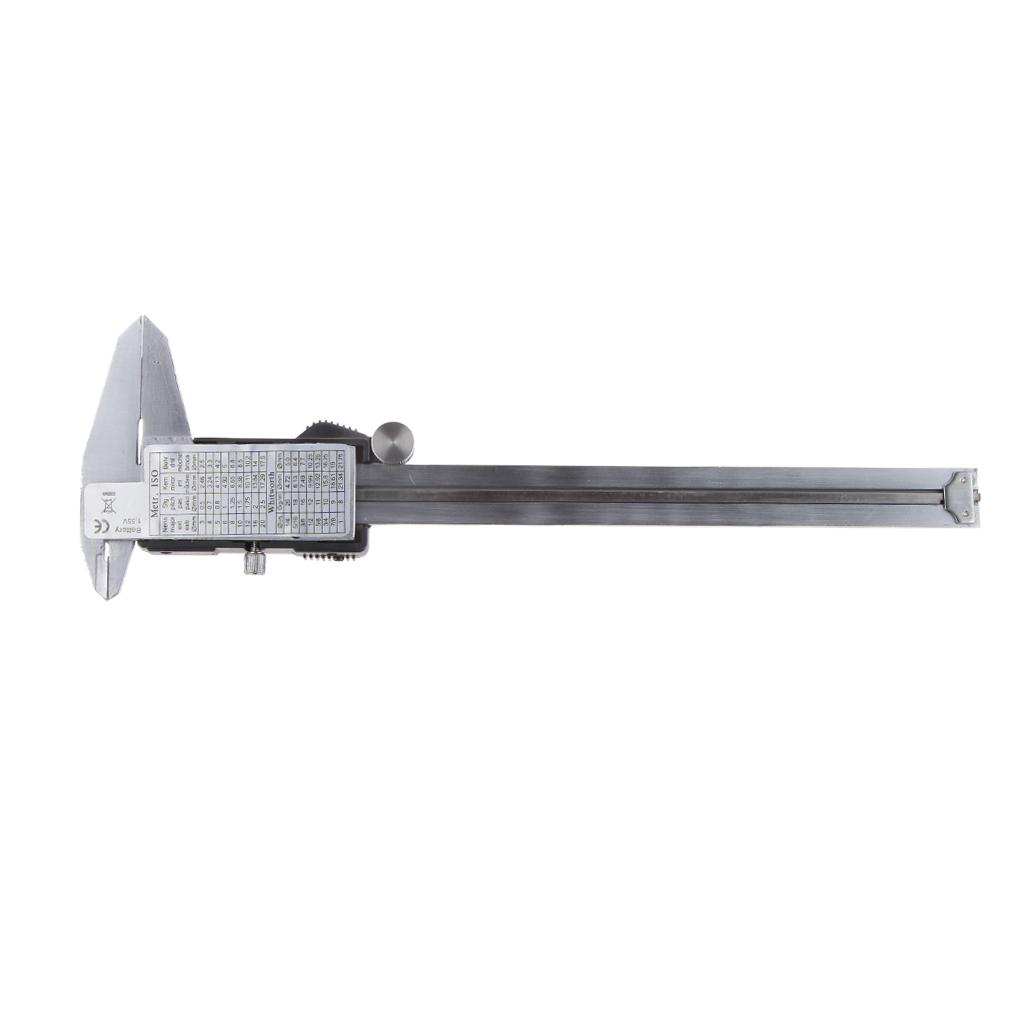 6 150 Mm Thép Không Gỉ Điện Tử Kỹ Thuật Số Vernier Caliper Micromet Guage