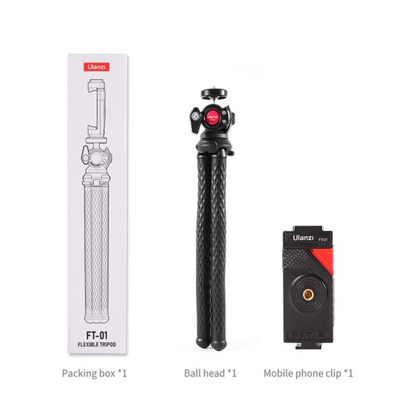 Ulanzi U-SELECT FT-01 - Tripod Bạch Tuộc Xoay 360° Cho Smartphone, Gopro, Máy Ảnh, Tải Trọng 2 Kg - Hàng Chính Hãng