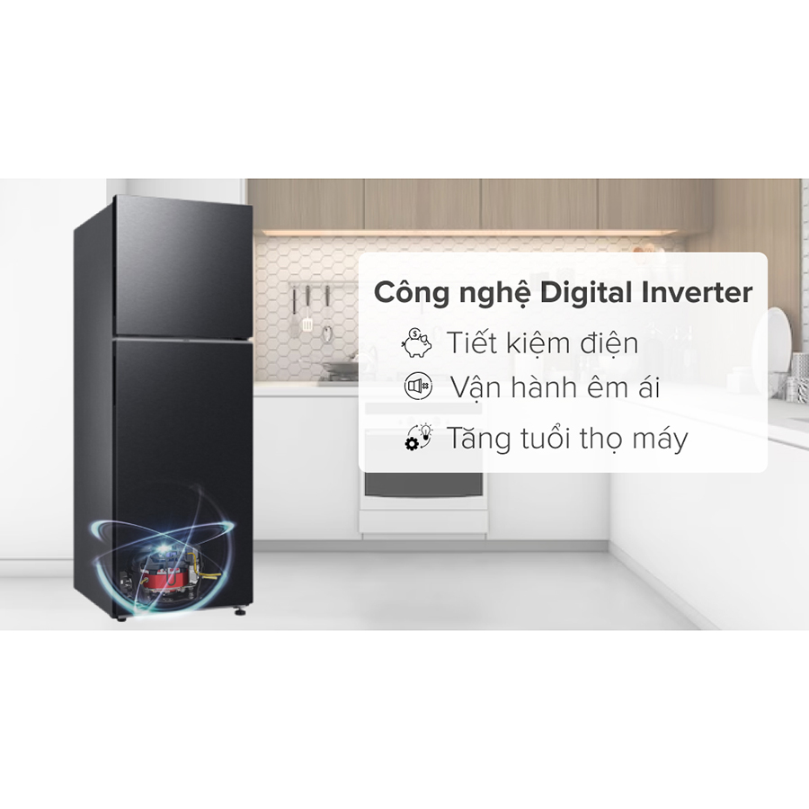 Tủ lạnh Samsung Inverter 348 lít RT35CG5424B1SV chỉ giao HCM