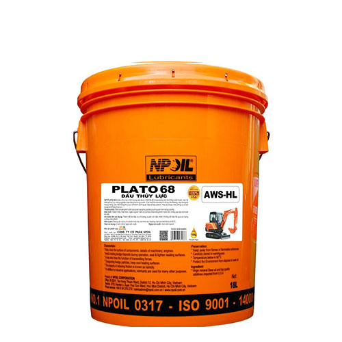 DẦU THỦY LỰC – NP PLATO 68 HL – XÔ 18 LÍT