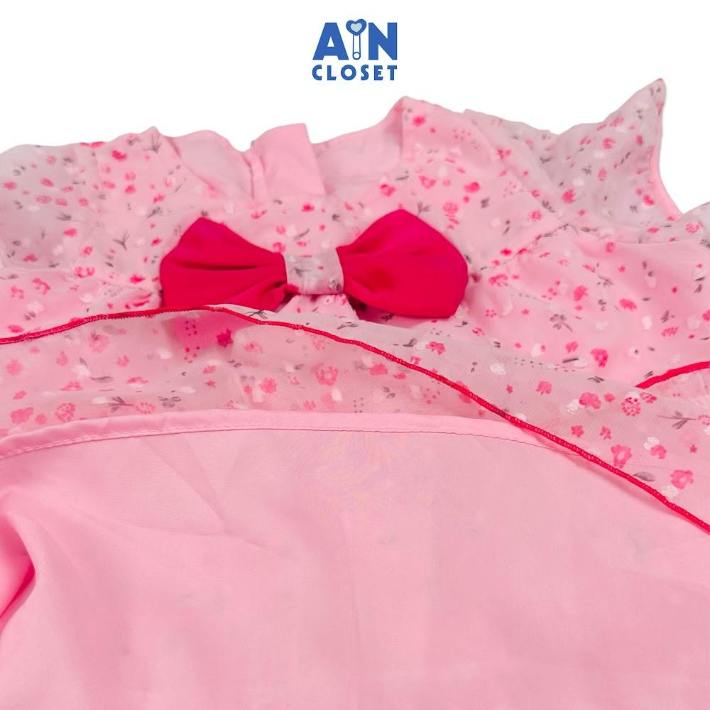 Đầm bé gái họa tiết Hoa Baby Hồng Voan - AICDBGEGBJA6 - AIN Closet
